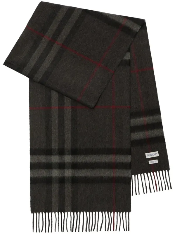 Giant Check Cashmere Scarf - Burberry