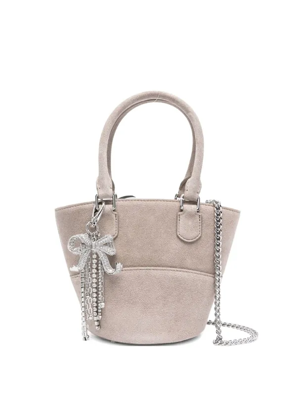 Suede Tote Bag - Self-Portrait