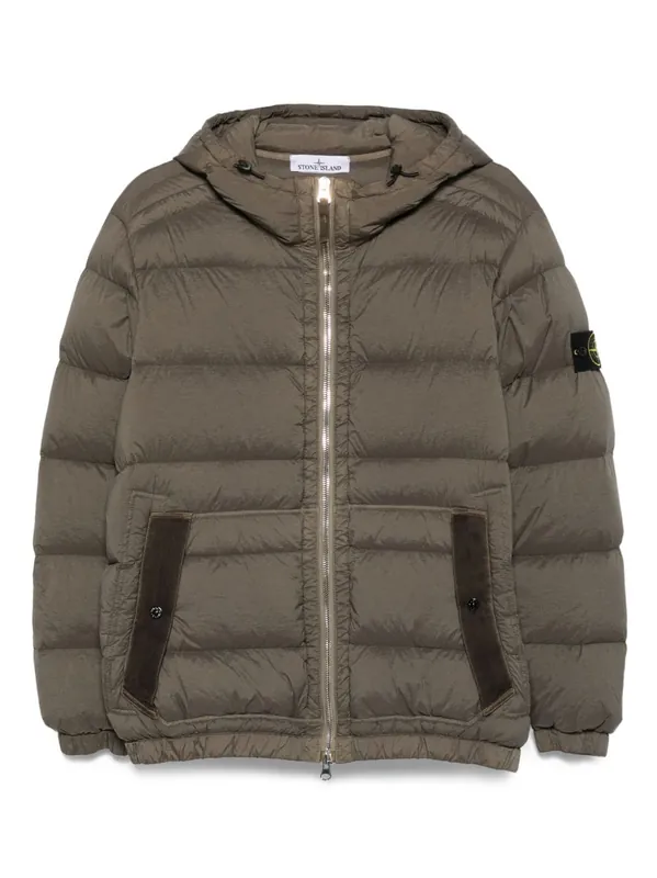 Short Hooded Down Jacket - Stone Island