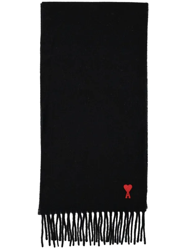 Ami De Coeur Wool Scarf - Ami Paris