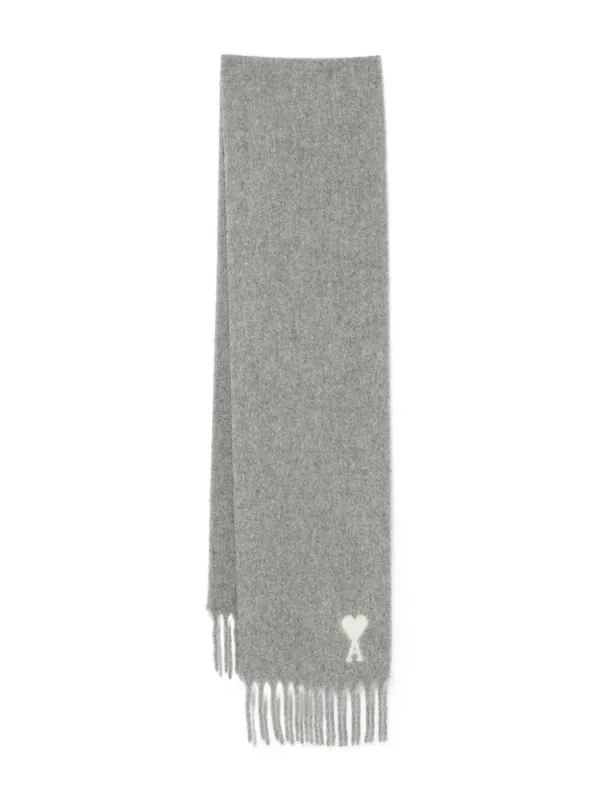 Ami De Coeur Wool Scarf - Ami Paris