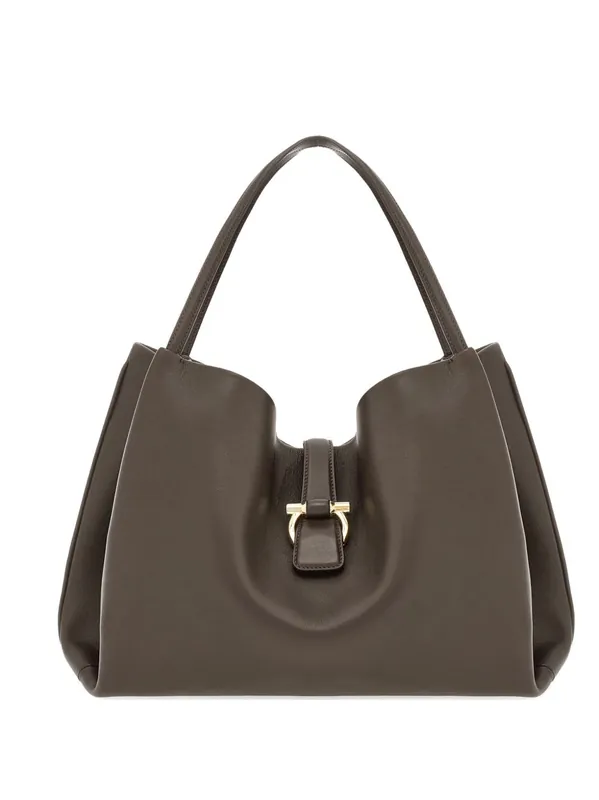 Gancini Leather Tote Bag - Ferragamo
