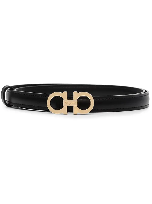 Gancini Leather Belt - Ferragamo
