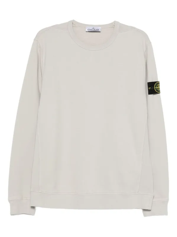 Logo Cotton Crewneck Sweatshirt - Stone Island