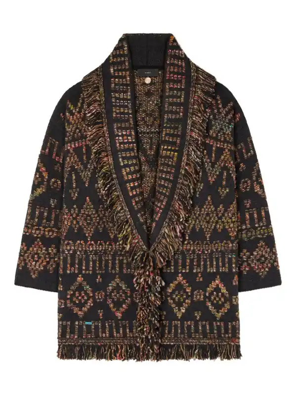 Grunge Beat Wool Cardigan - Alanui
