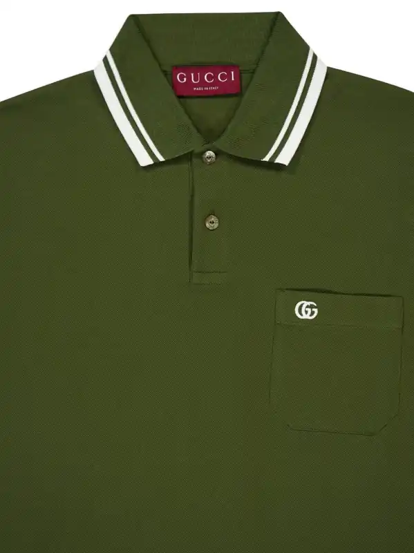 Logo Cotton Polo Shirt - Gucci