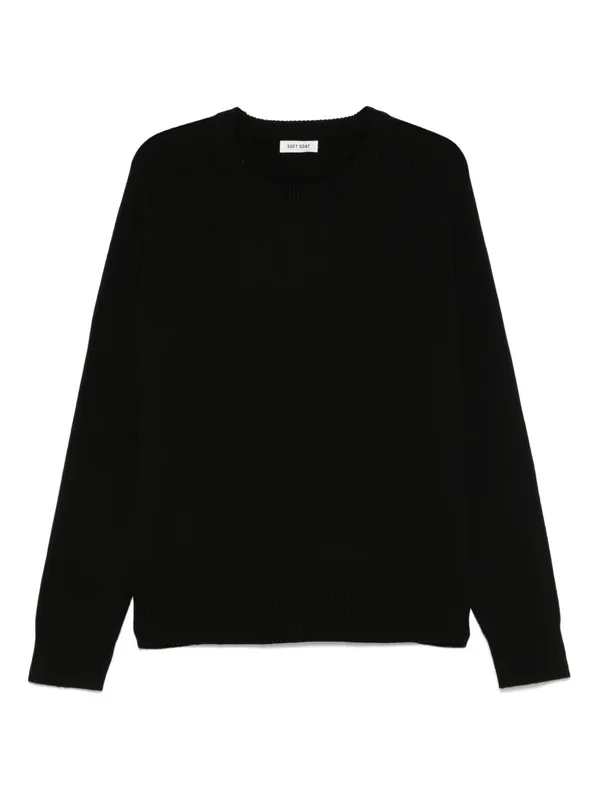 Cashmere Boyfriend Crewneck Jumper - Soft Goat