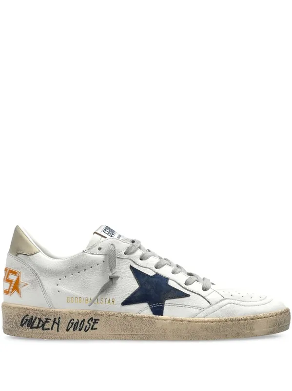 Ball Star Leather Sneakers - Golden Goose