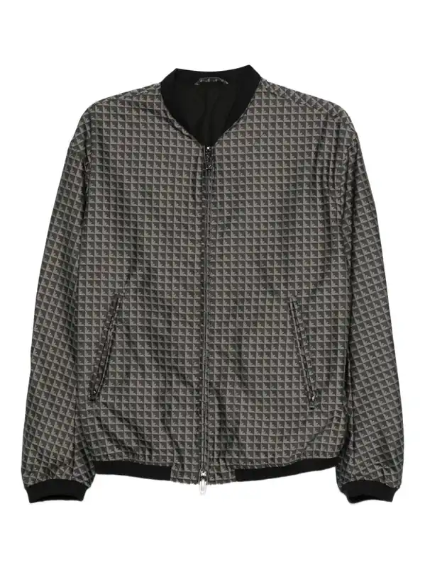 Allover Logo Bomber Jacket - Emporio Armani