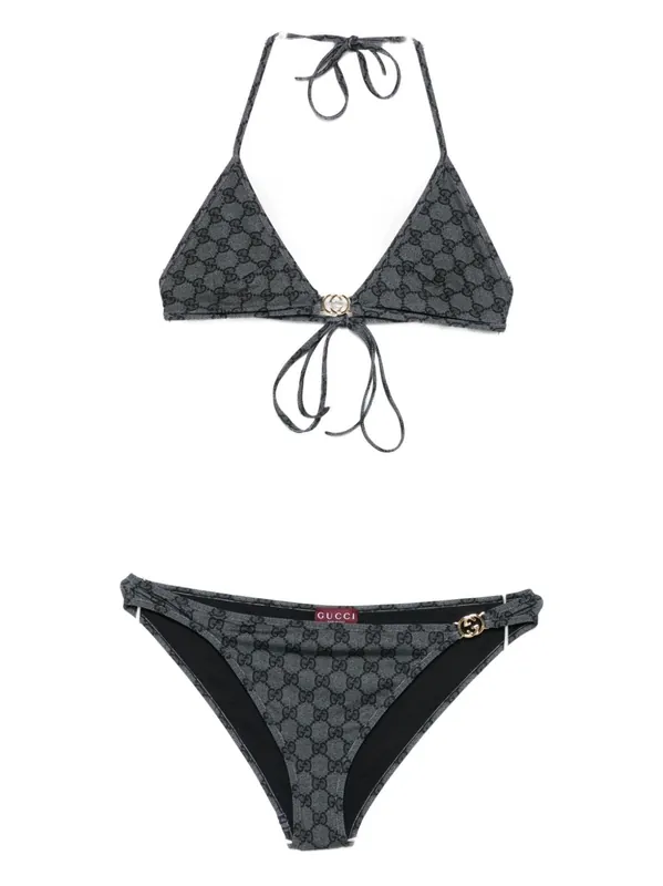 Gg Triangle Bikini Set - Gucci