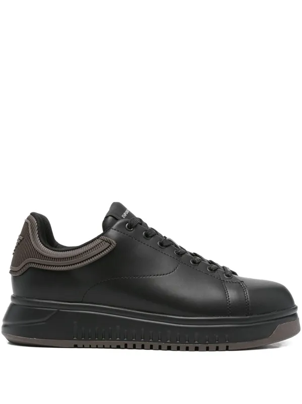 Leather Sneakers - Emporio Armani Exclusive