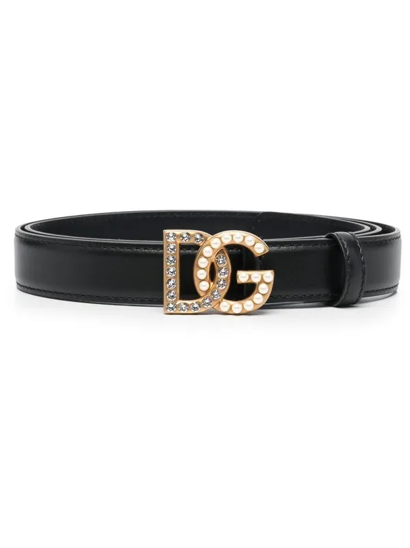 Dg Logo Leather Belt - Dolce & Gabbana