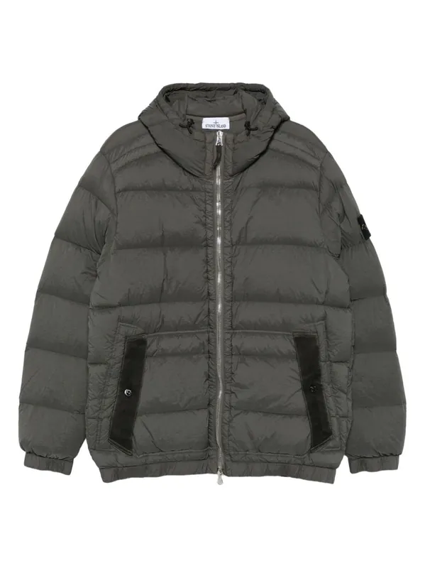 Short Hooded Down Jacket - Stone Island