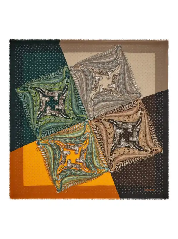 Printed Cashmere Stole - Ferragamo