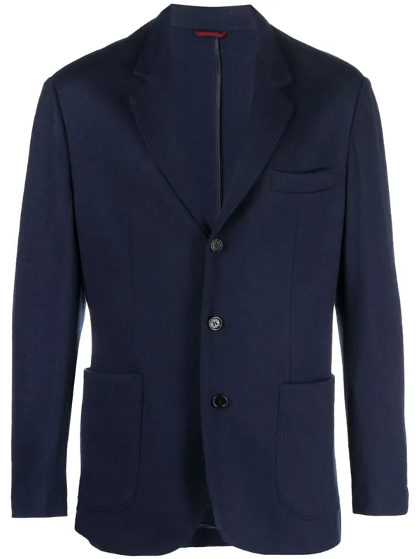 Wool Single-Breasted Jacket