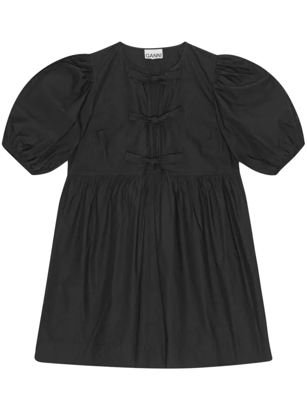 Organic Cotton Mini Dress - Ganni