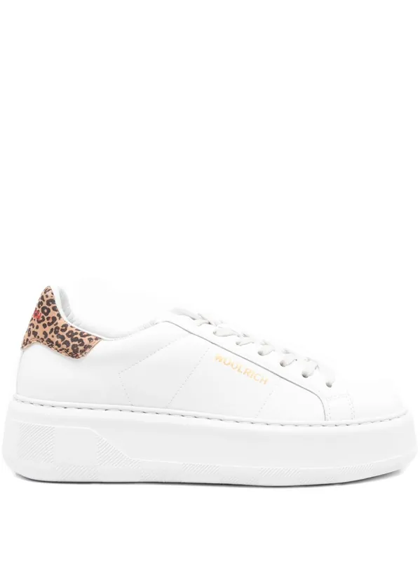 Chunky Court Leather Sneakers - Woolrich