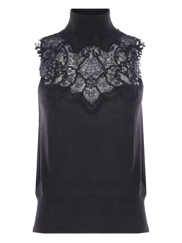 Wool Blend Tank Top - Ermanno Scervino