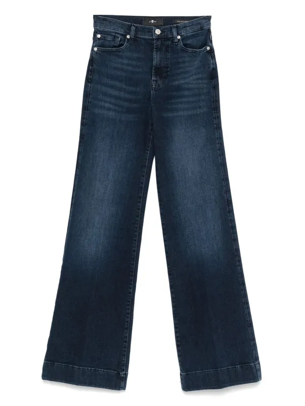 Wide-Leg Denim Jeans