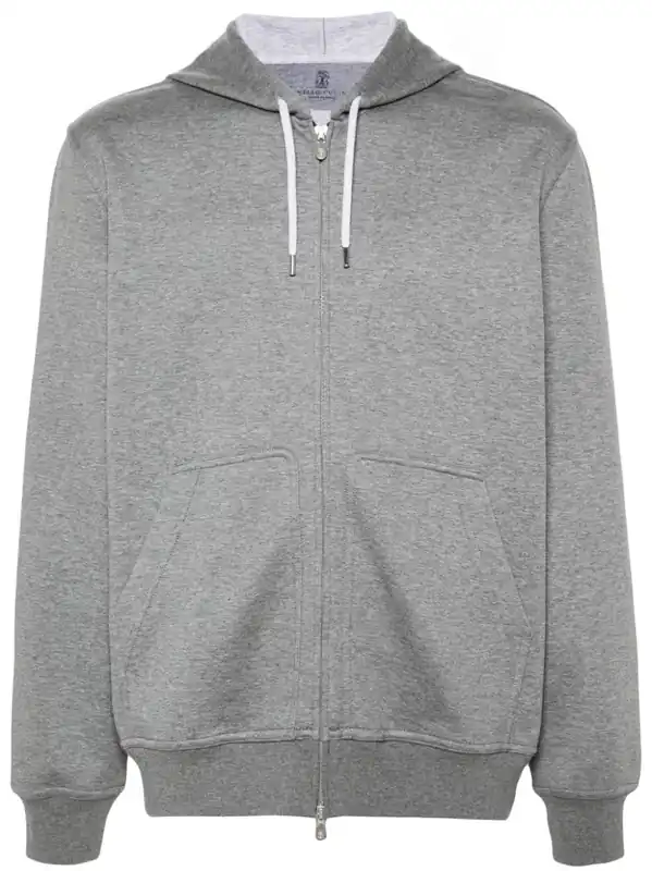Cotton Blend Hoodie - Brunello Cucinelli