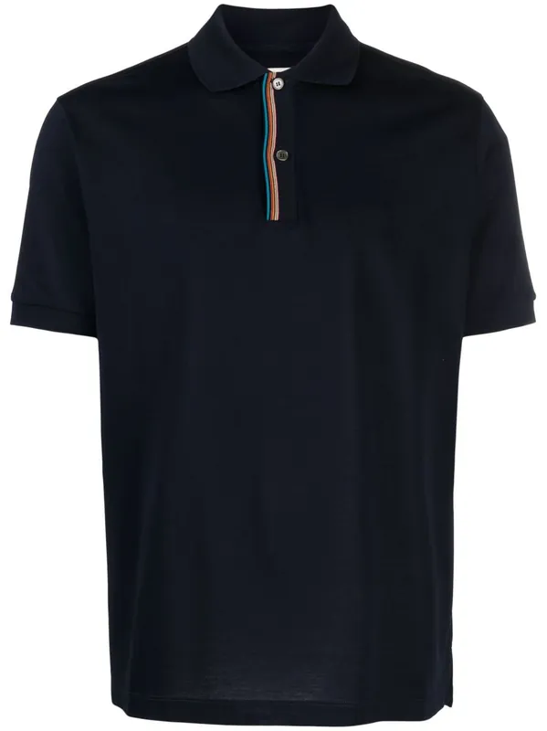 Signature Stripe Cotton Polo Shirt - PS Paul Smith