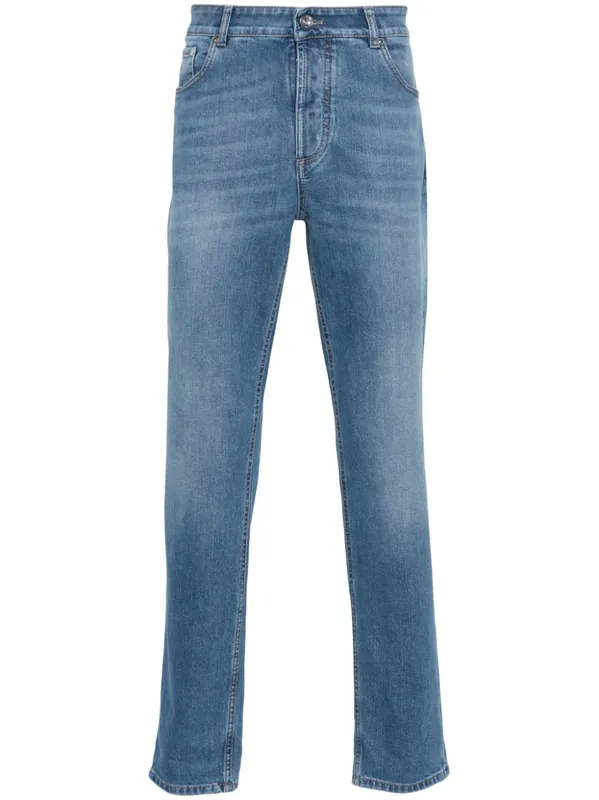 Denim Cotton Jeans - Brunello Cucinelli