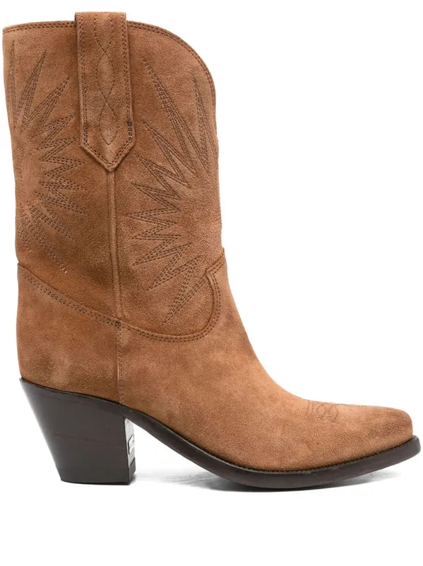 '70 Wish Star Low Leather Boots - Golden Goose