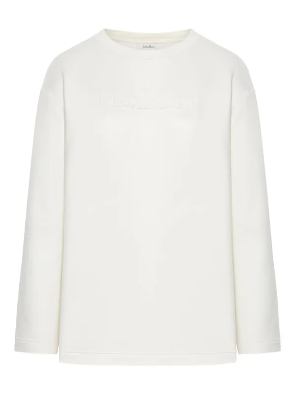 Crewneck Cotton Sweatshirt - Max Mara Pure