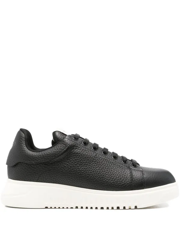 Leather Sneakers - Emporio Armani Exclusive