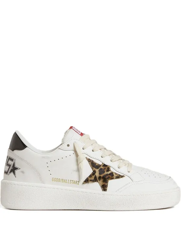 Ball Star Leather Sneakers - Golden Goose