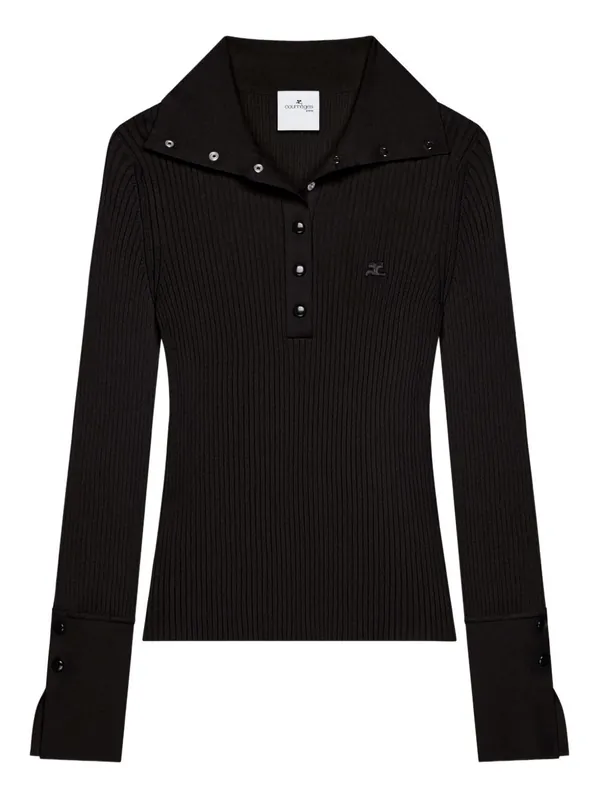 Ribbed Polo Shirt - Courreges Pre