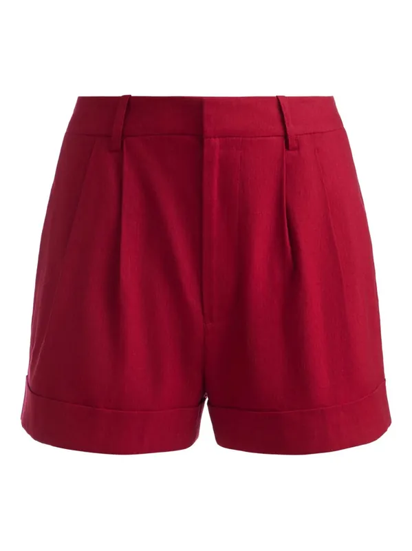 Conry Linen Blend Shorts - Alice + Olivia