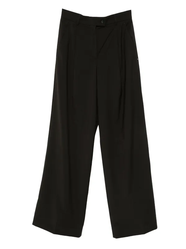 Wool Wide-Leg Trousers