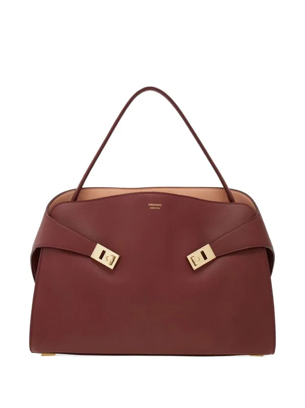 Hug Medium Leather Tote Bag - Ferragamo