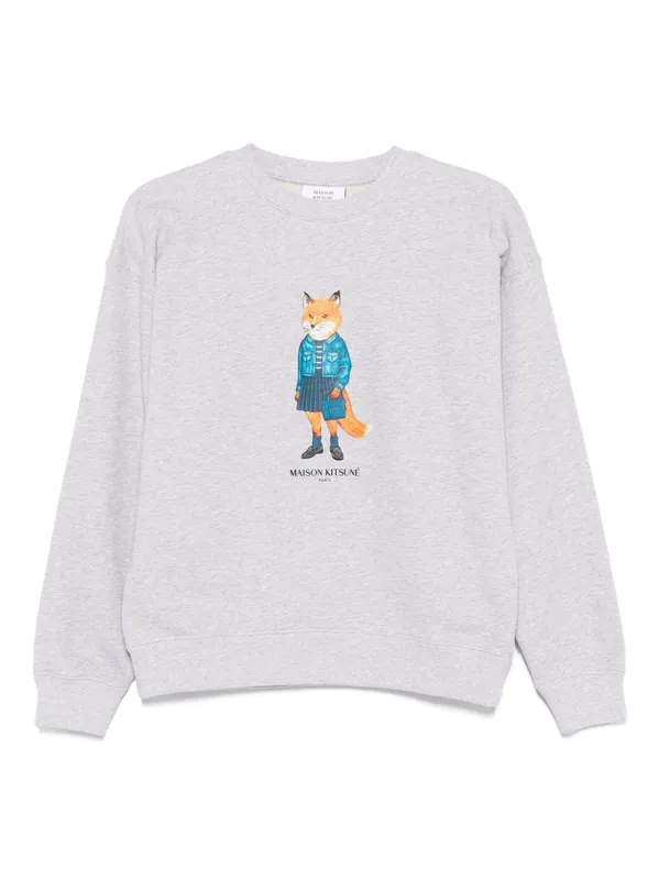 Dressed Fox Cotton Sweatshirt - Maison Kitsuné
