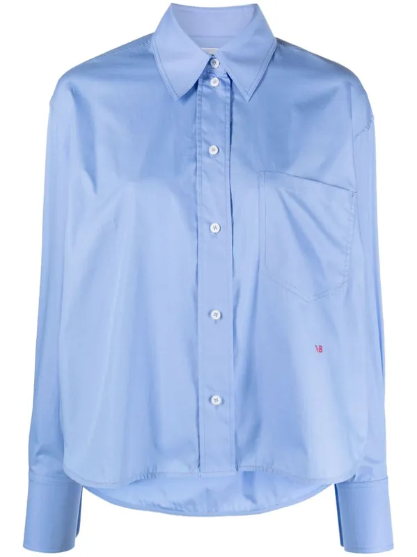 Cotton Cropped Shirt - Victoria Beckham