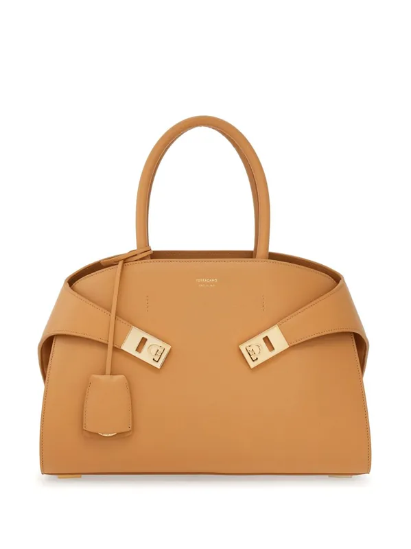 Hug Small Leahter Tote Bag - Ferragamo