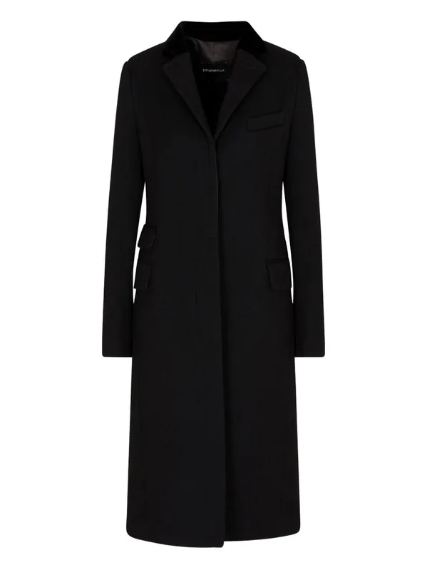 Wool Single-Breasted Coat