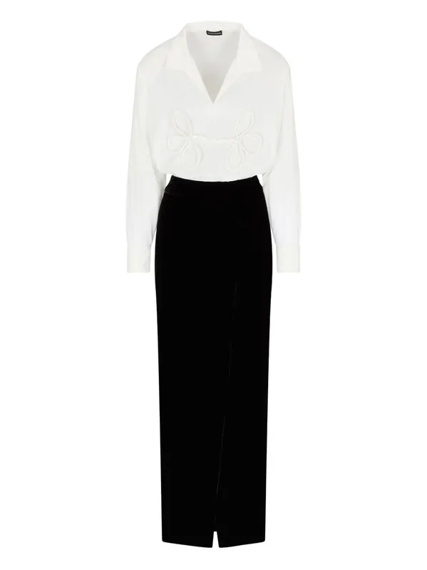 Bicolor Long Dress - Emporio Armani