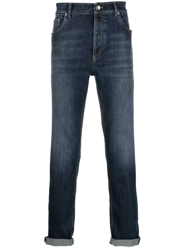 Denim Cotton Jeans - Brunello Cucinelli