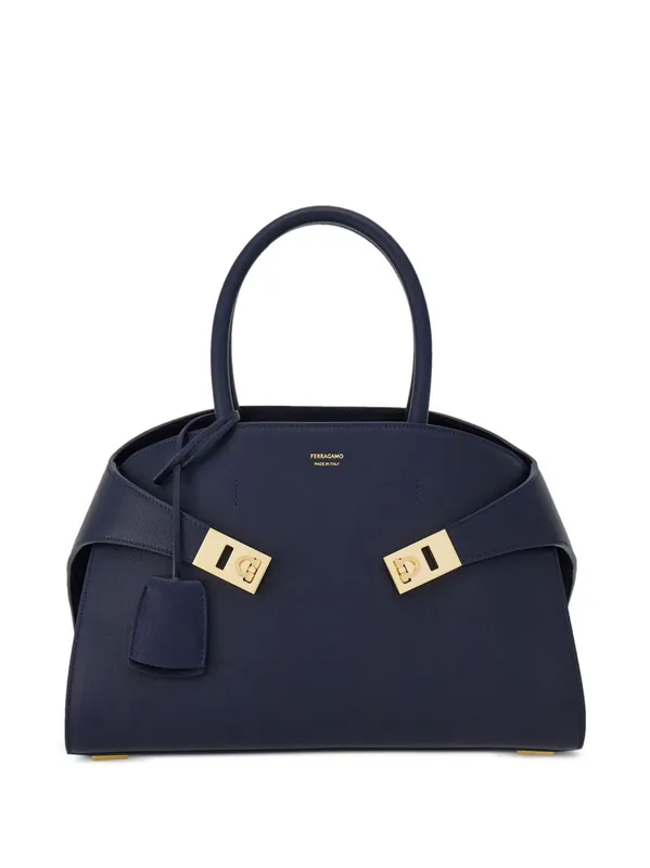 Hug Small Leahter Tote Bag - Ferragamo