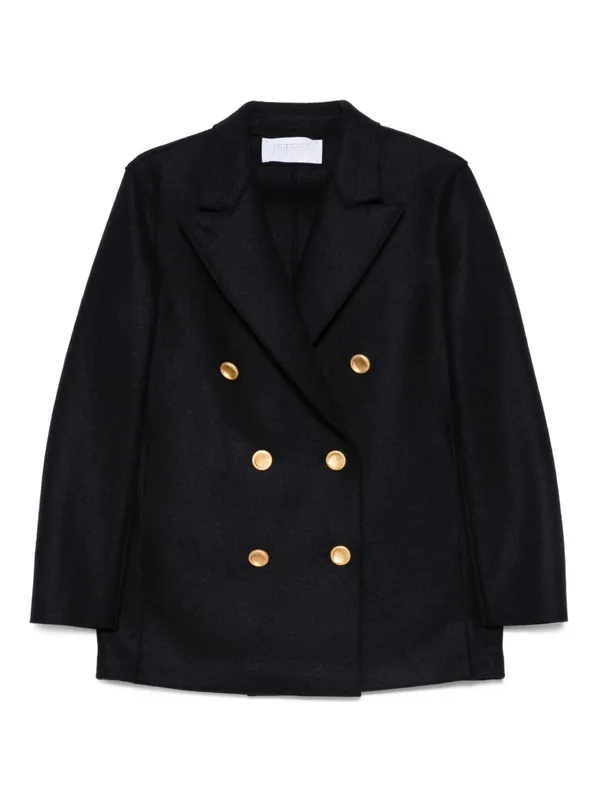 Wool Double-Breasted Coat