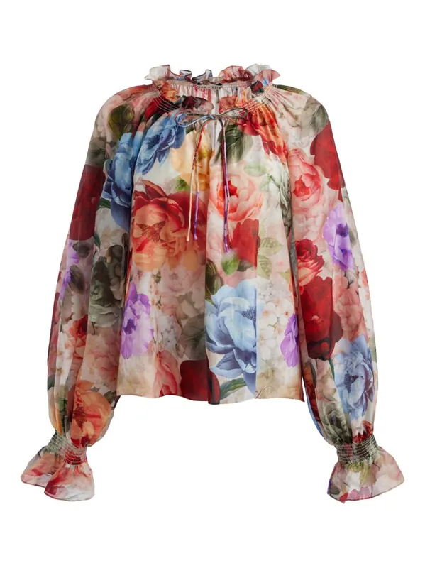 Norah Cotton Blouse - Alice + Olivia