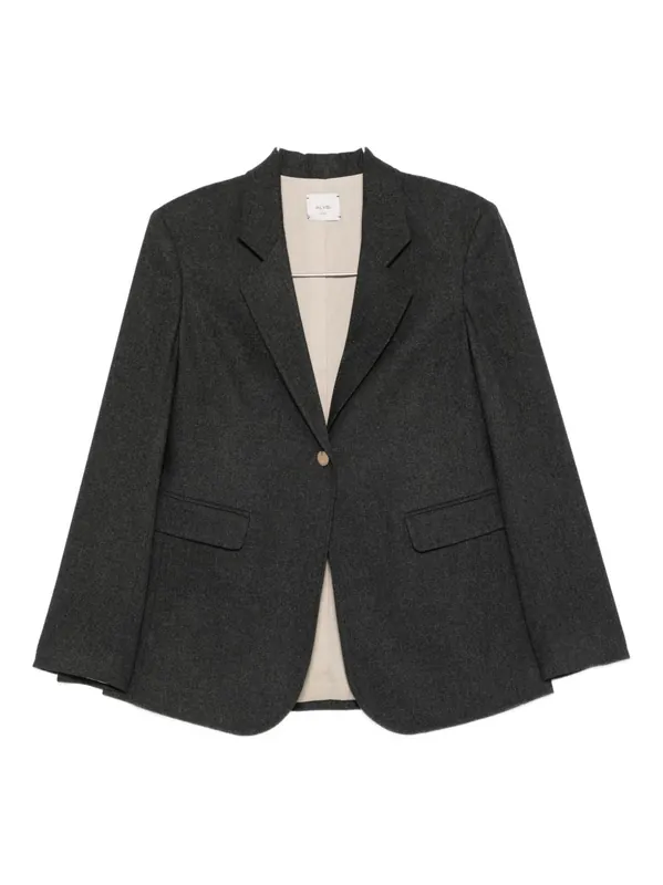 Flannel Single-Breasted Jacket