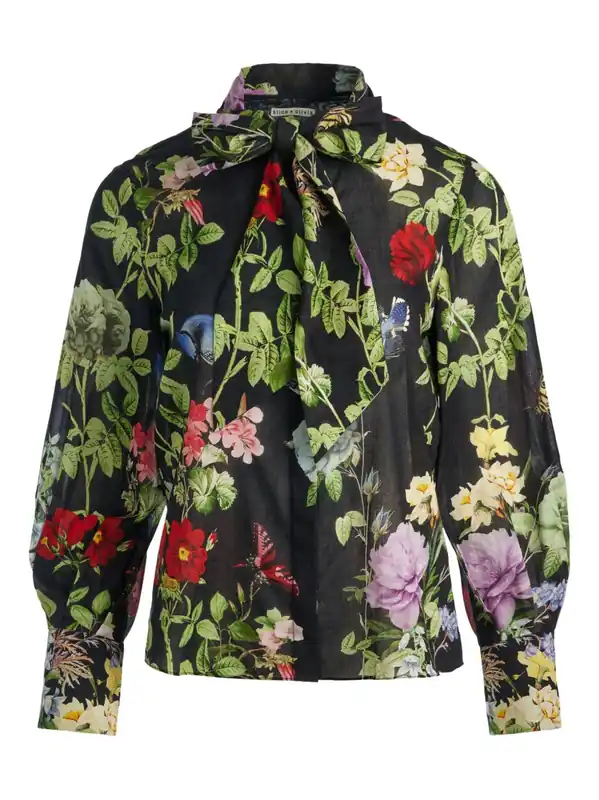 Lloyd Cotton Blouse - Alice + Olivia