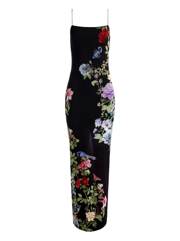 Fifi Printed Long Dress - Alice + Olivia