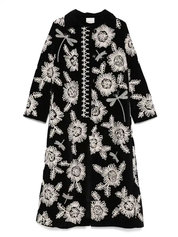 Embroidered Long Coat - Forte_Forte