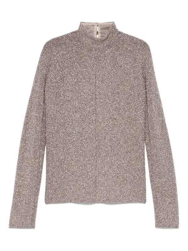 Lurex Turtle-Neck Sweater