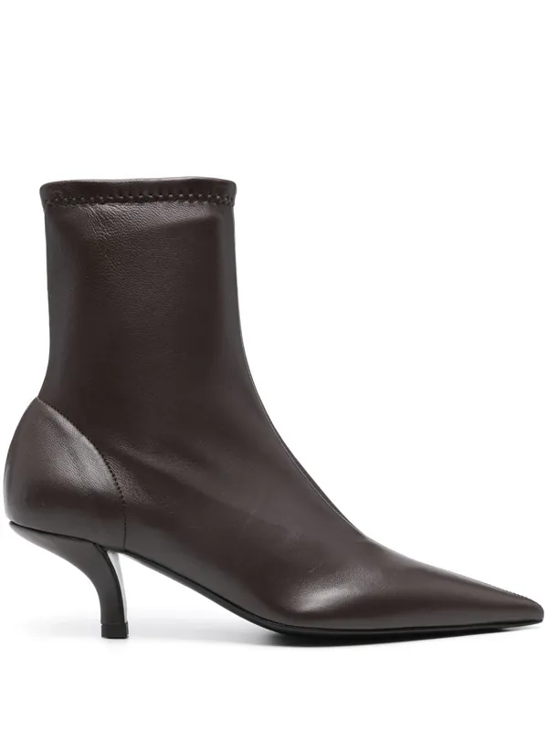 Leather Heel Boots - Toteme