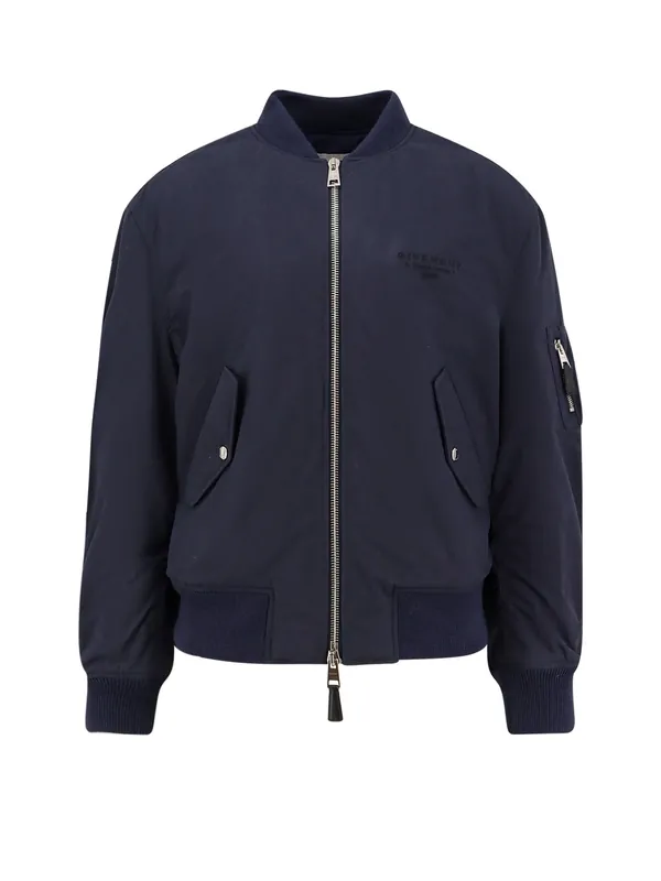 Cotton Blend Bomber Jacket - Givenchy